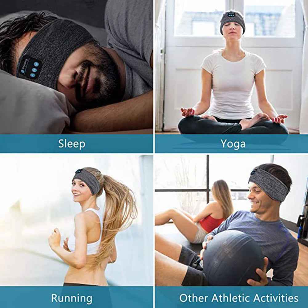 Bluetooth Sleep Eye Mask Headband for Music, Sports, and Yoga Calls