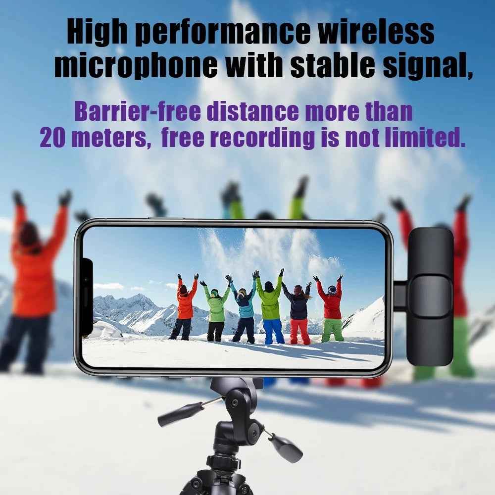Buttonhole Wireless Lavalier Microphone for Clear AudioRecording