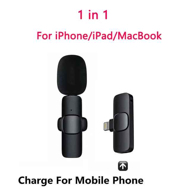 Buttonhole Wireless Lavalier Microphone for Clear AudioRecording
