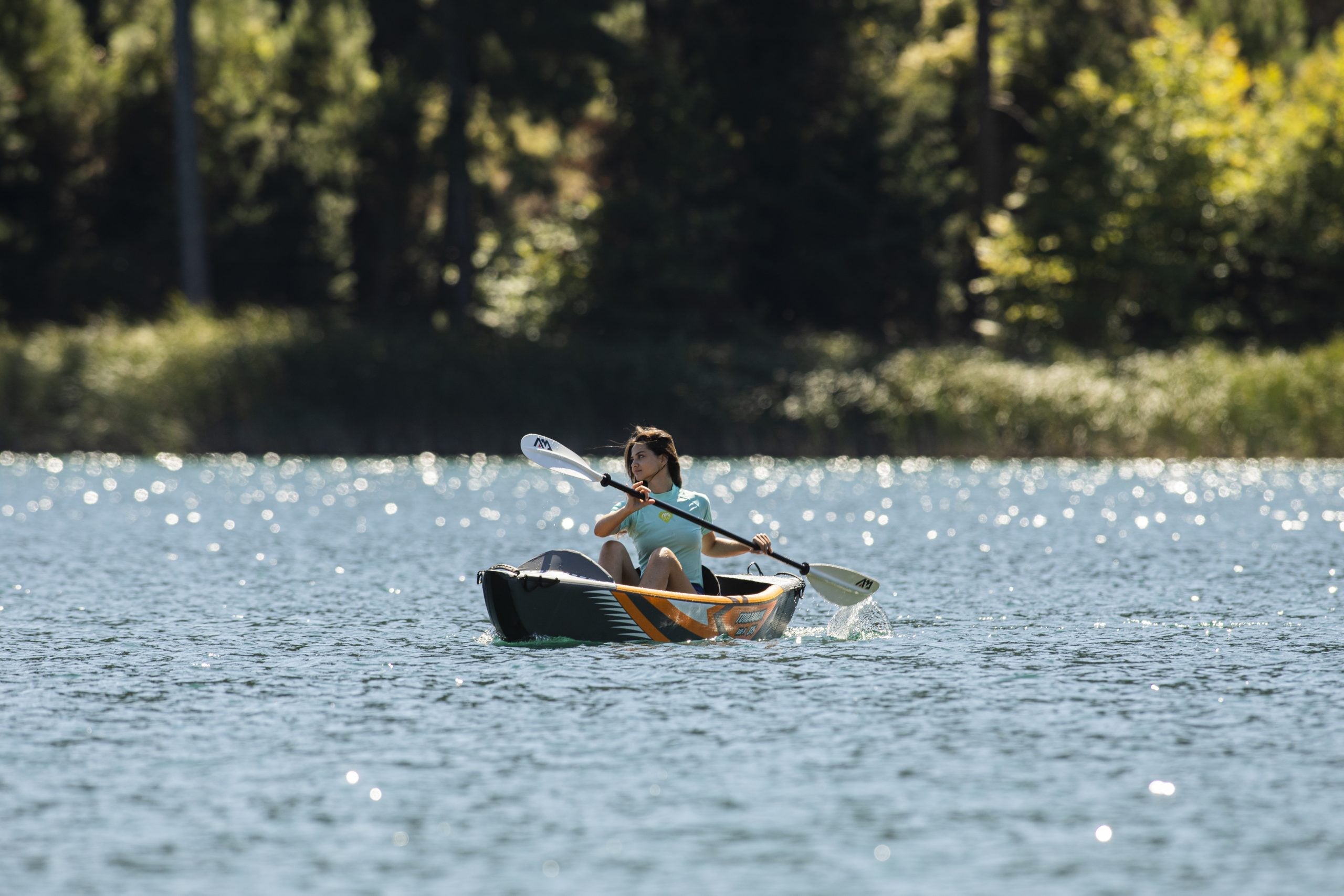 Clear Water Tomahawk 12'4" Solo Expedition Inflatable Kayak