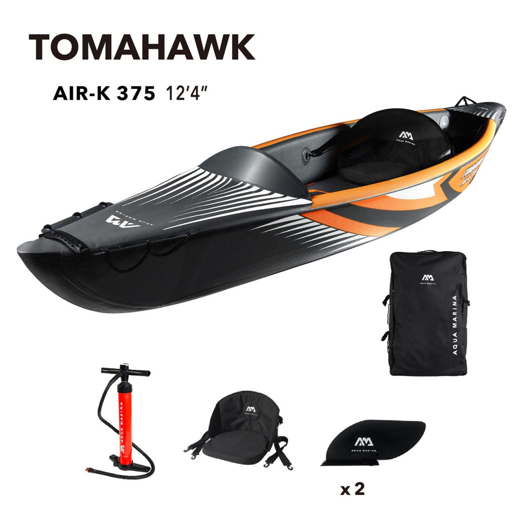 Clear Water Tomahawk 12'4" Solo Expedition Inflatable Kayak