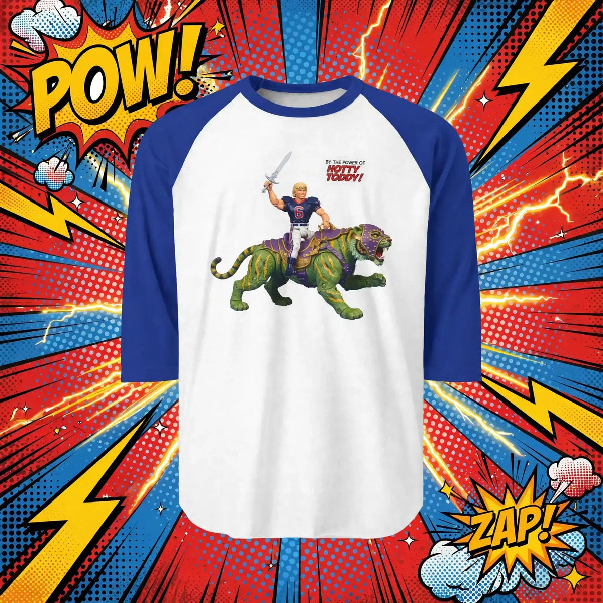 T-shirt raglan « Hotty Toddy Ole Miss Game Day » – Manches 3/4 | Clear Water Trading Co.