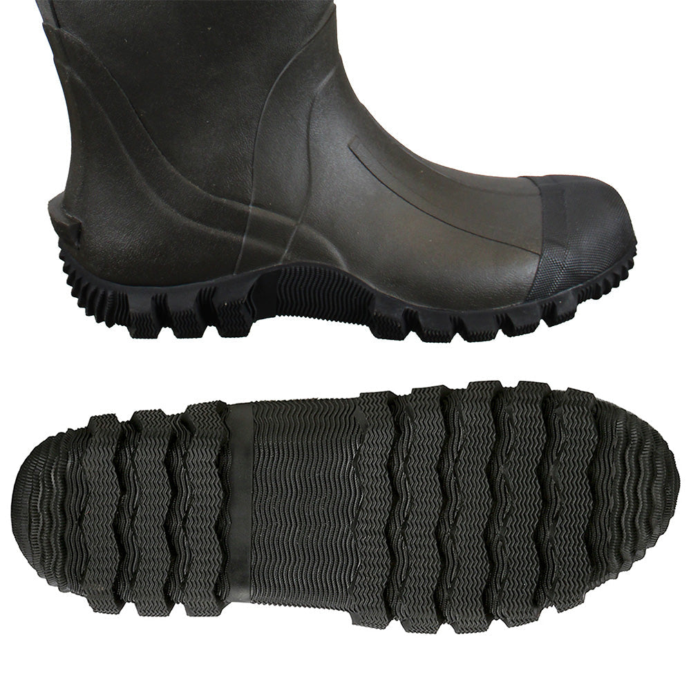 Backwater 2-Ply Waterproof Rubber Chest Waders with Cleated Bootfoot