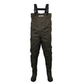 Backwater 2-Ply Waterproof Rubber Chest Waders with Cleated Bootfoot