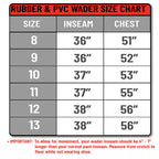 Backwater 2-Ply Waterproof Rubber Chest Waders with Cleated Bootfoot