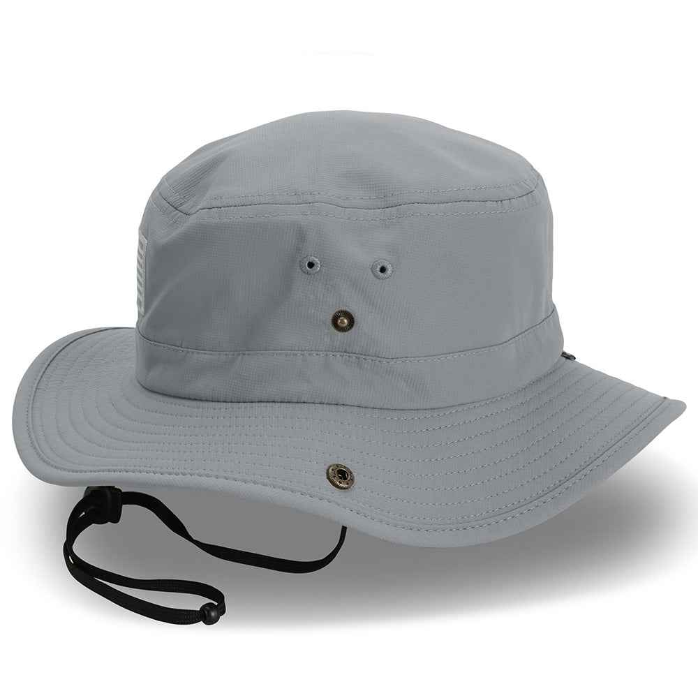 Bayou American Flag Boonie Hat - Full Brim Outdoor Sun Protection that Floats
