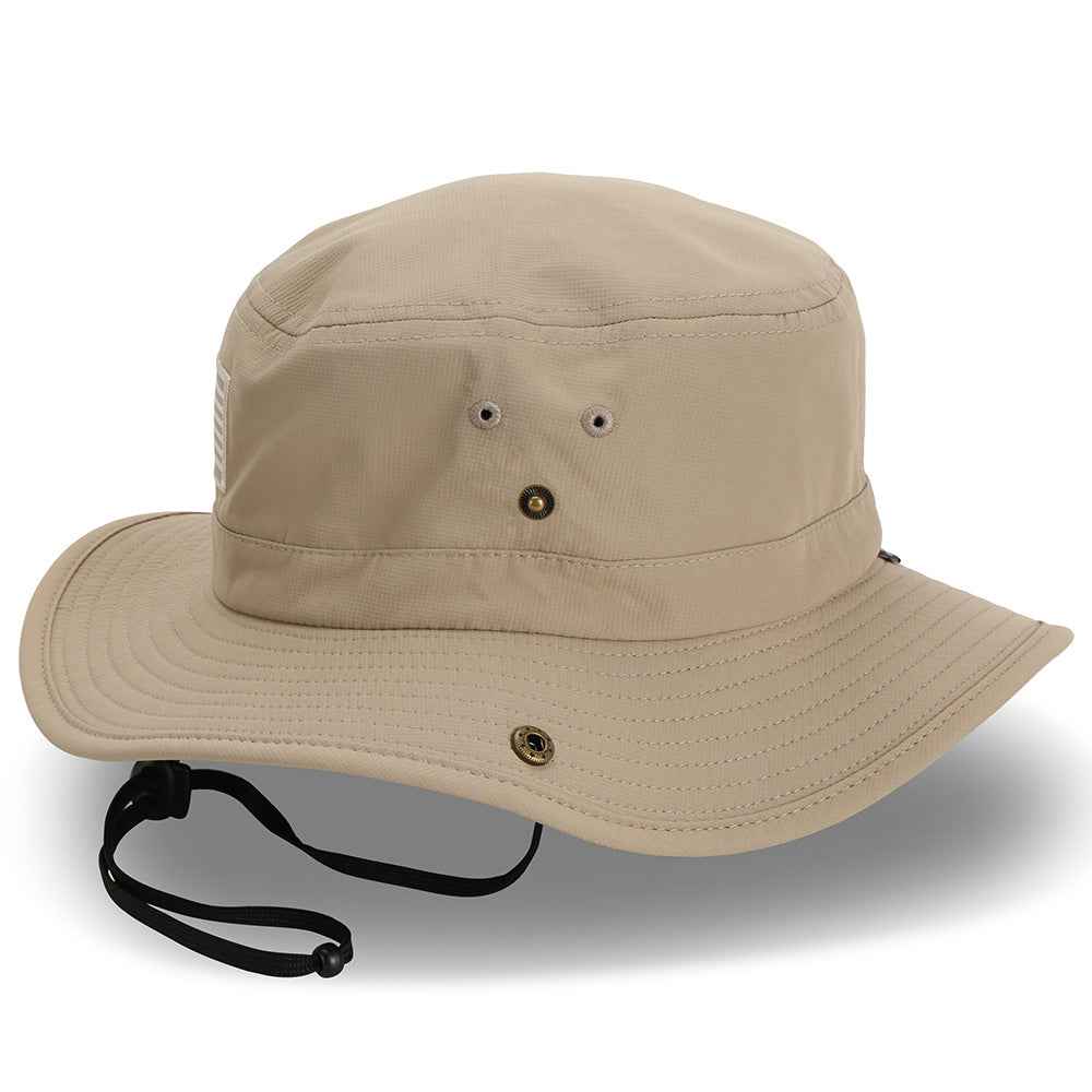 Bayou American Flag Boonie Hat - Full Brim Outdoor Sun Protection that Floats