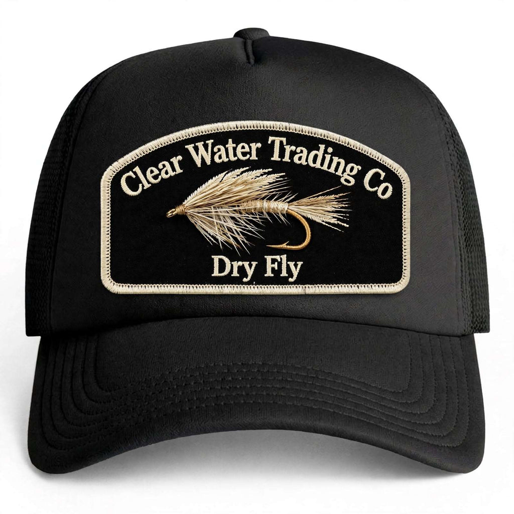 N° 17 – The Dry Fly Arch – Édition à hackle brun – Casquette trucker en mousse