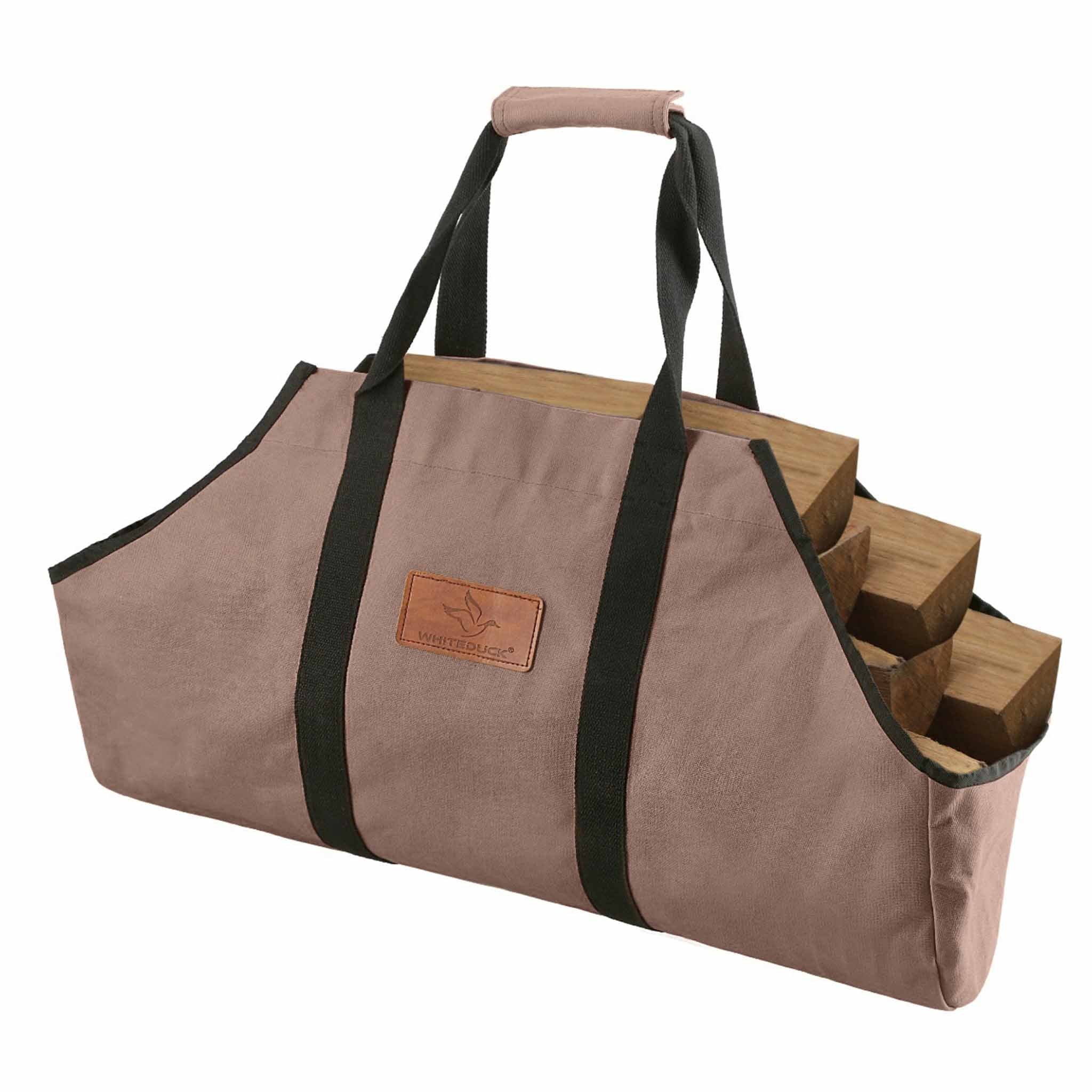The Mayflower: Heavy-Duty Waxed Canvas Log Carrier