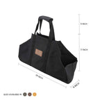 The Mayflower: Heavy-Duty Waxed Canvas Log Carrier