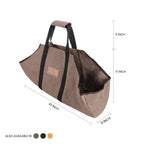 The Mayflower: Heavy-Duty Waxed Canvas Log Carrier - Clear Water Trading Co.