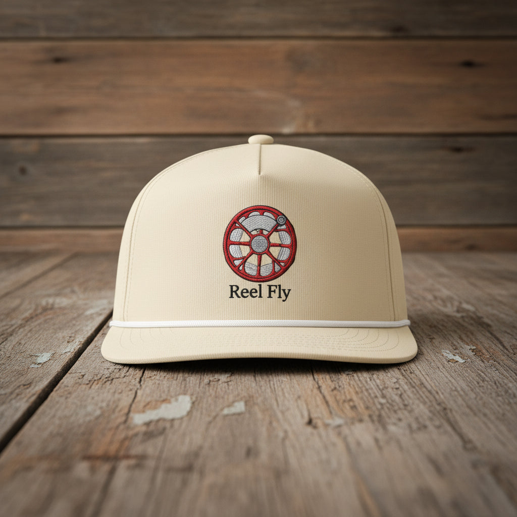 Reel Fly - Embroidered Fly Fishing Rope Hat