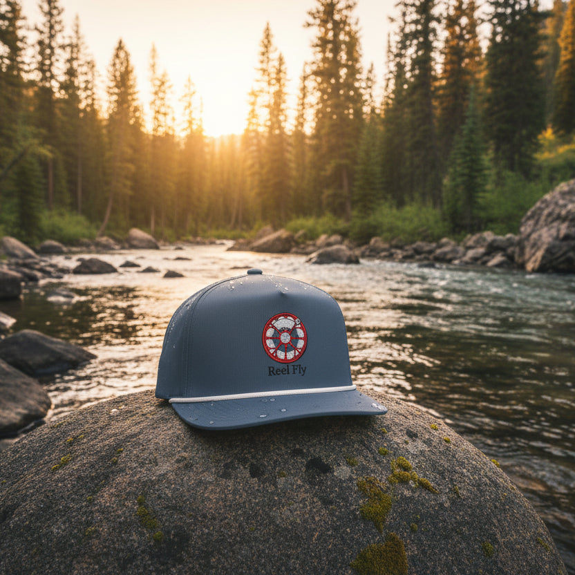Reel Fly - Embroidered Fly Fishing Rope Hat