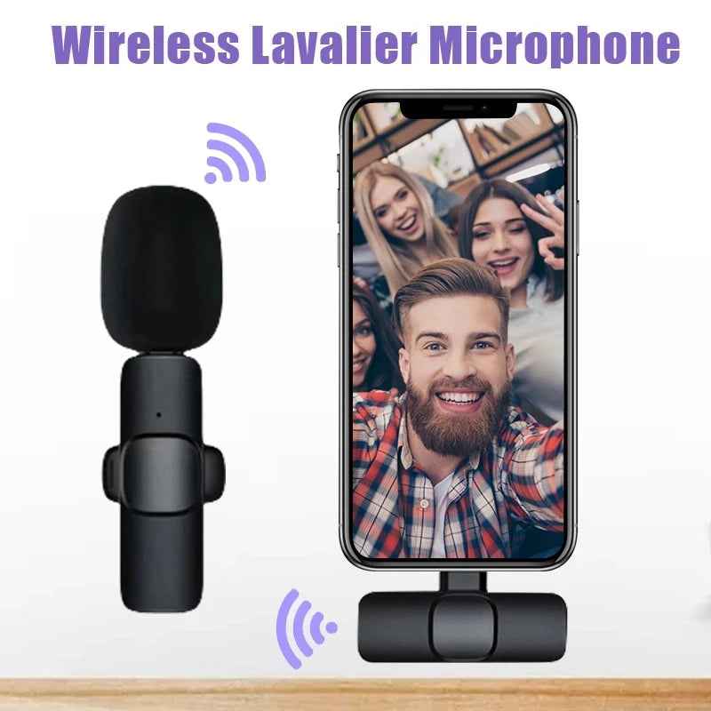 Buttonhole Wireless Lavalier Microphone for Clear AudioRecording