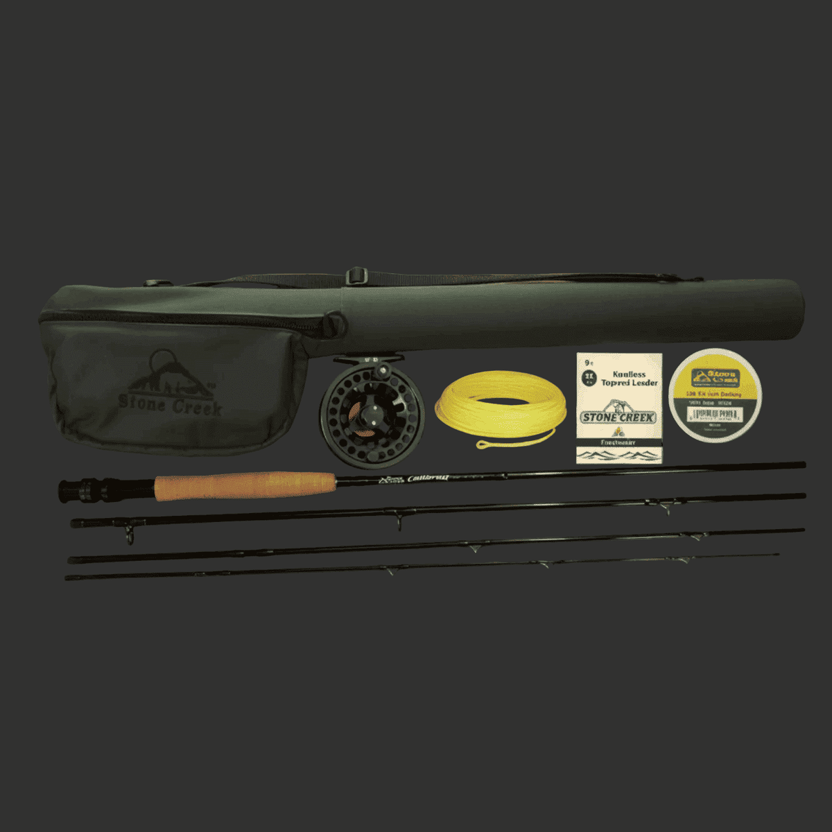 High Modulus, Graphite Fly Fishing Rod and Performance Reel Combo Outfit Setup (3wt - 6wt) - Clear Water Trading Co.