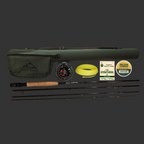 High Modulus, Graphite Fly Fishing Rod and Performance Reel Combo Outfit Setup (3wt - 6wt)