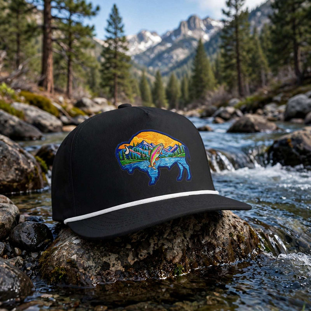 Clear Water's - Sunset Buffalo Rope Style Trucker Hat