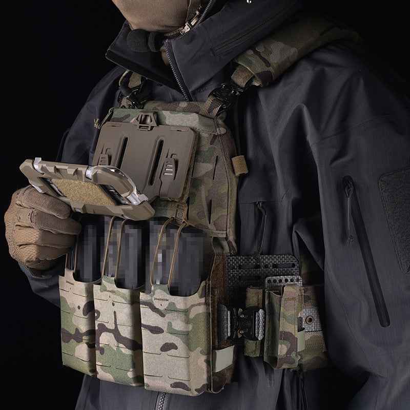 MOLLE Mount Chest Mobile Phone Carrier for War Vest – Folding Navigation Board