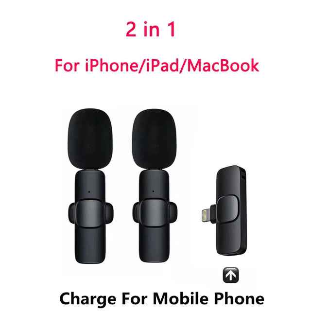 Buttonhole Wireless Lavalier Microphone for Clear AudioRecording