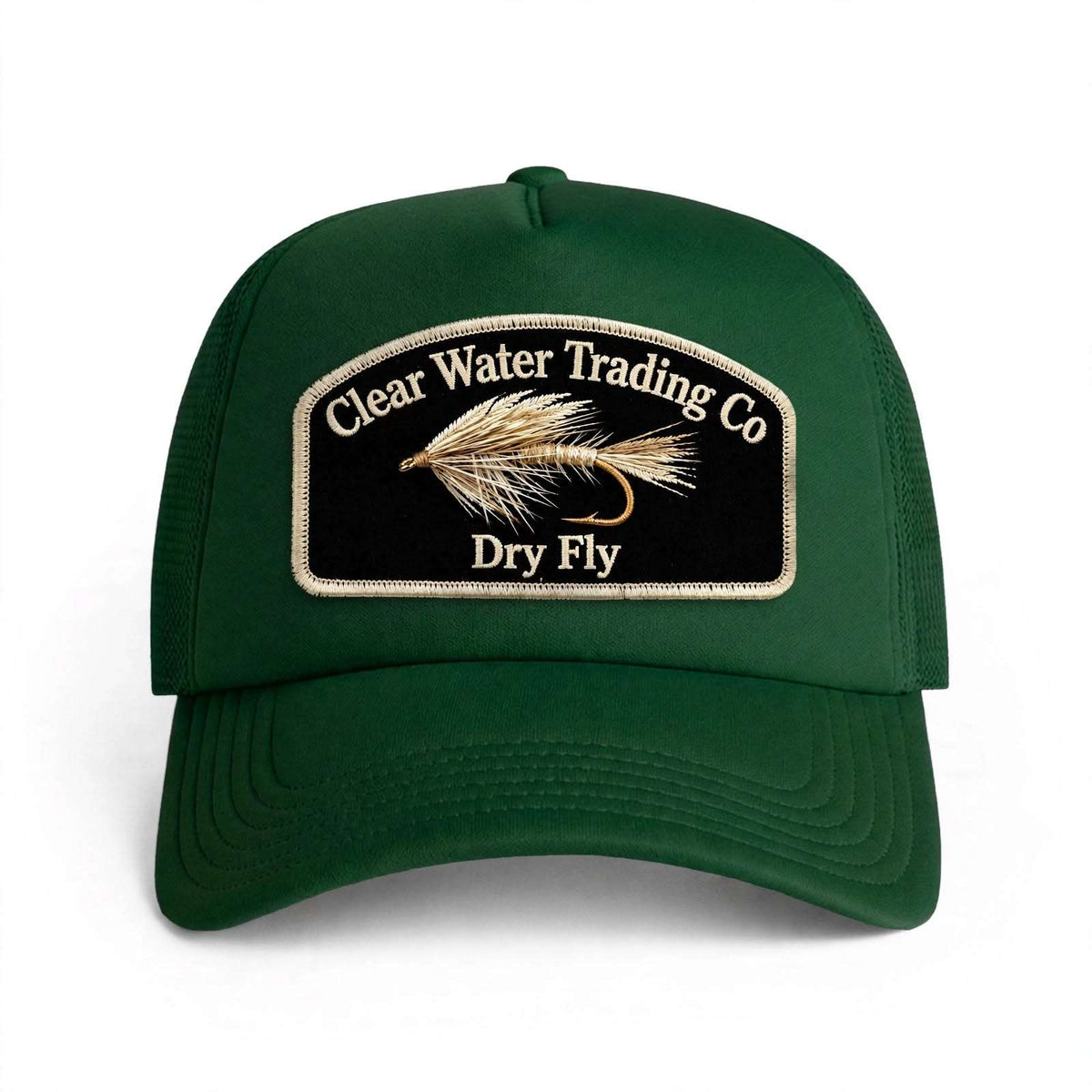 N° 17 – The Dry Fly Arch – Édition à hackle brun – Casquette trucker en mousse