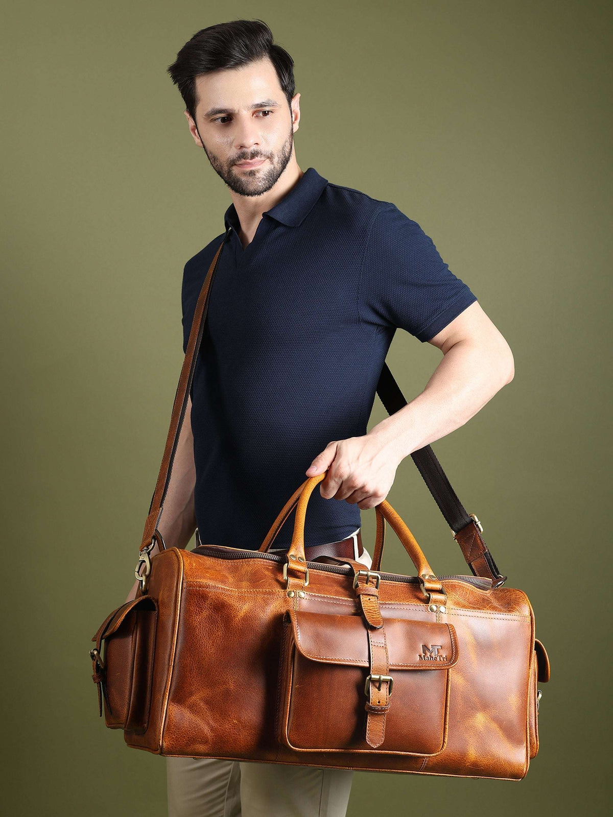 Berlin Leather Weekender Duffle Bag - Built for the Rough - Clear Water Trading Co.