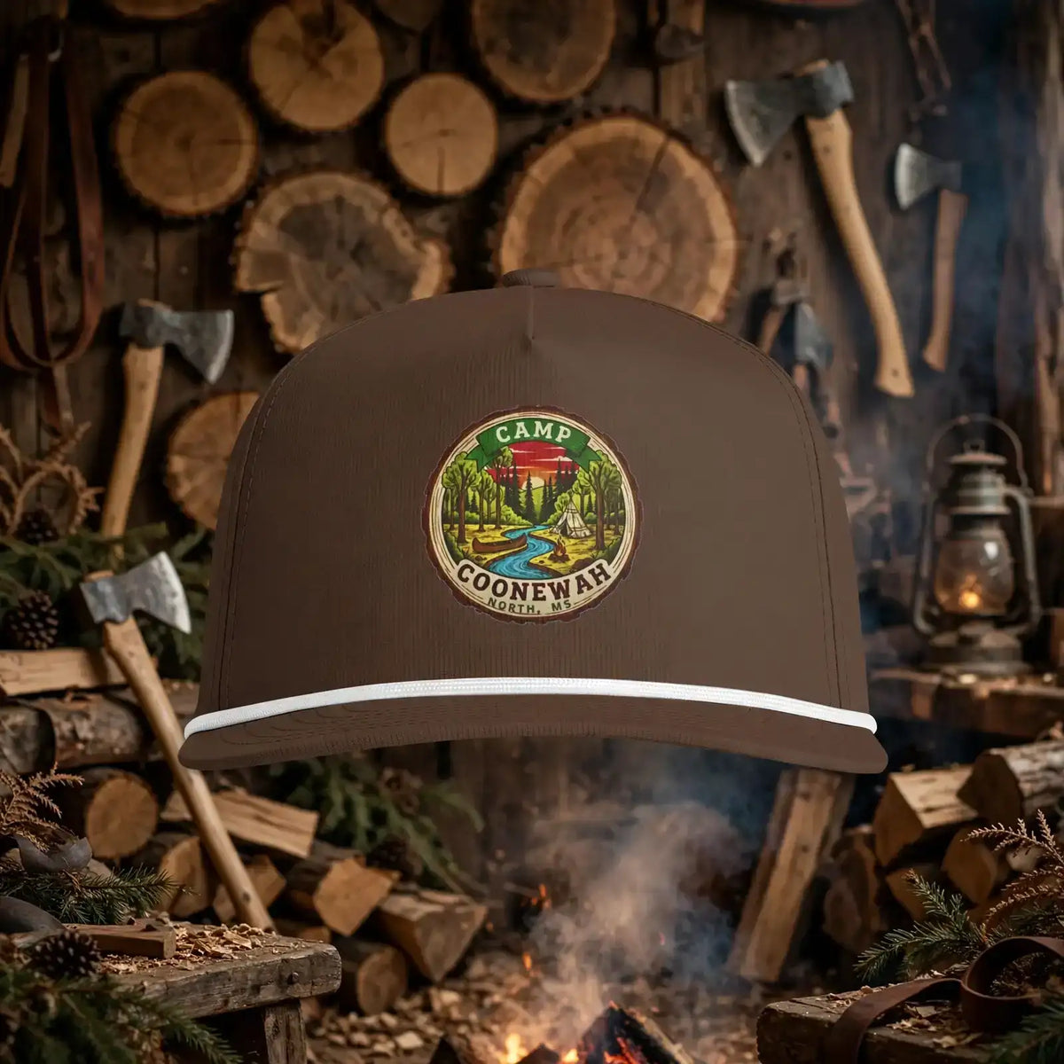 Camp Coonewah Sunwashed Rope Style Trucker Hat