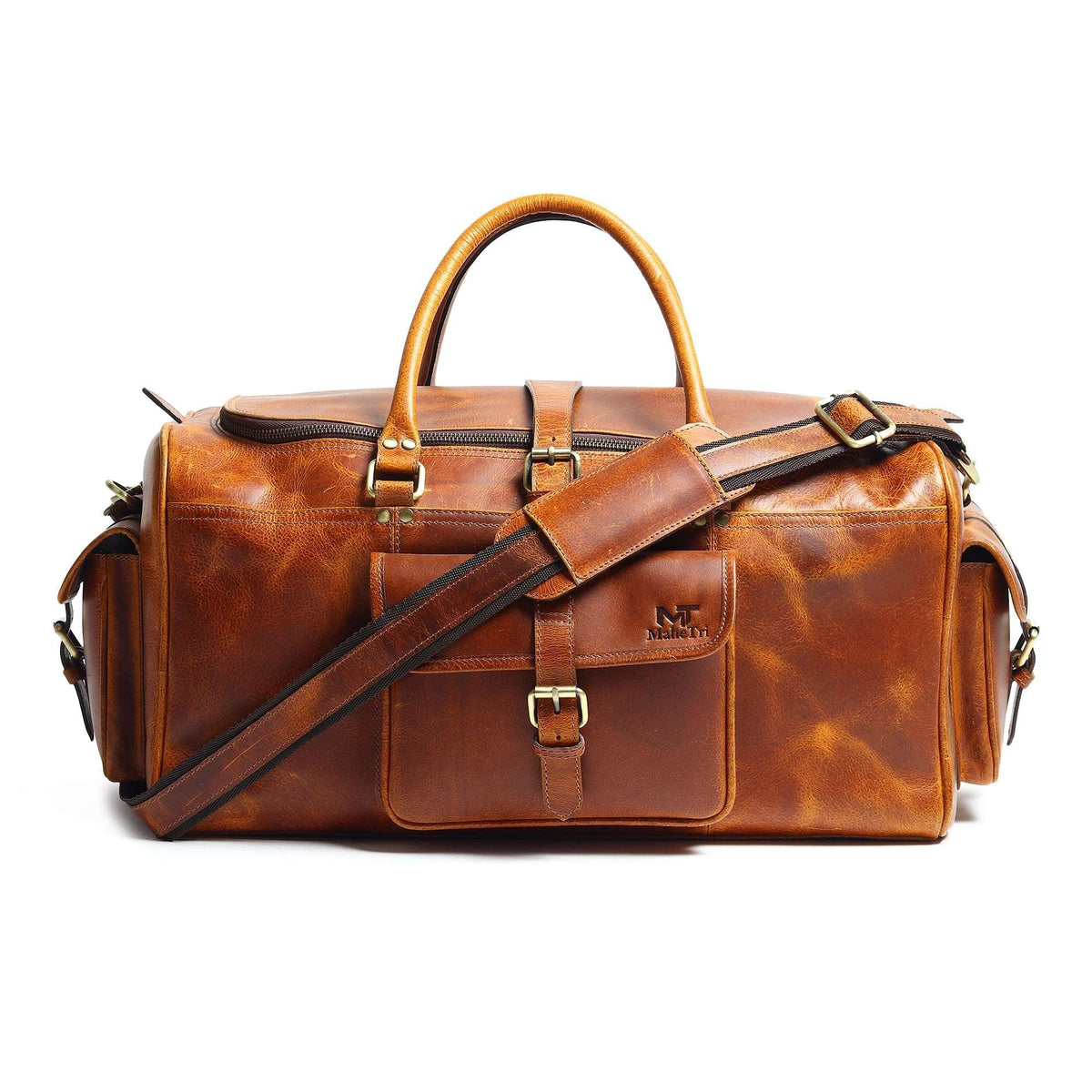 Berlin Leather Weekender Duffle Bag - Built for the Rough - Clear Water Trading Co.