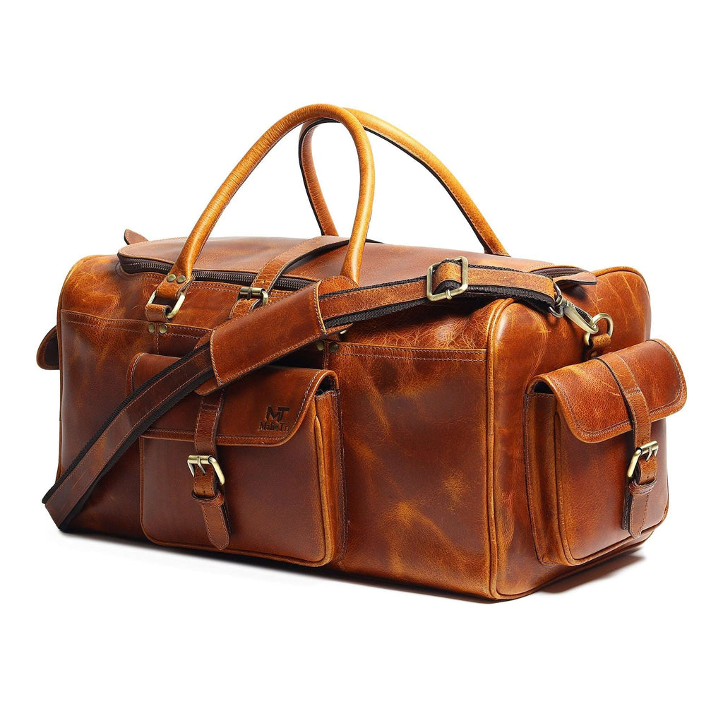 Berlin Leather Weekender Duffle Bag - Built for the Rough - Clear Water Trading Co.