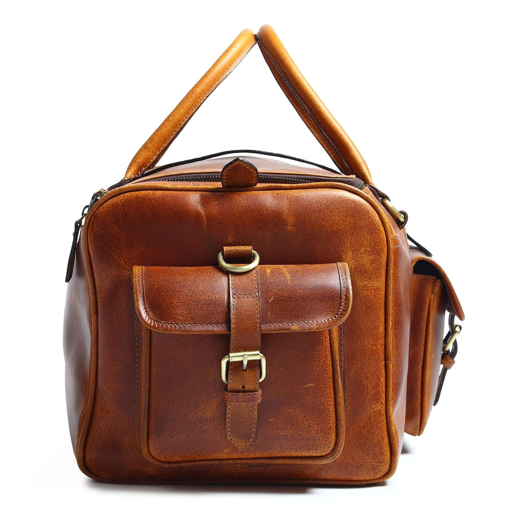 Berlin Leather Weekender Duffle Bag - Built for the Rough - Clear Water Trading Co.