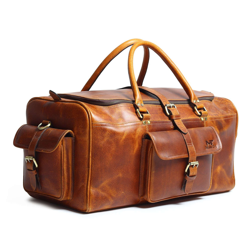 Berlin Leather Weekender Duffle Bag - Built for the Rough - Clear Water Trading Co.