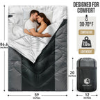 Clear Water Trading Co. — Double Sleeping Bag for Camping & Outdoor Adventure