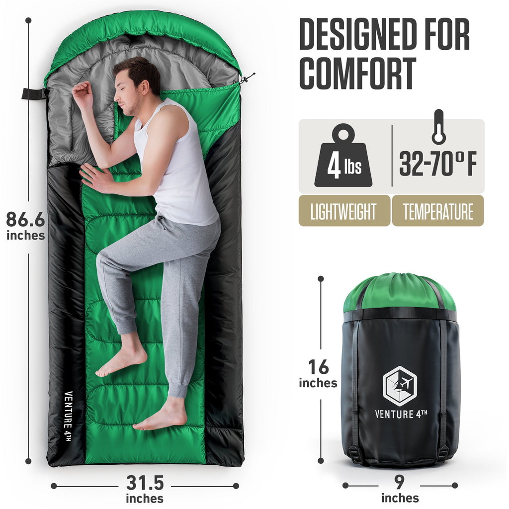 Clear Water Trading Co. — XXL Sleeping Bag for Big & Tall Campers
