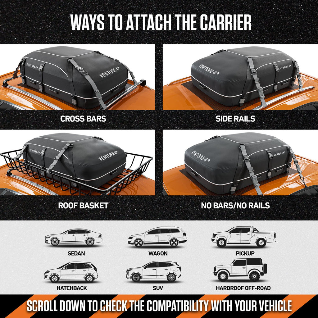 Clear Water Trading Co. — 21 cu ft Waterproof Rooftop Cargo Carrier