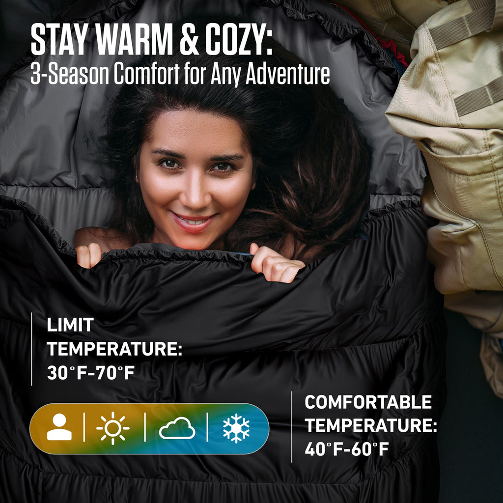 Clear Water Trading Co. — XXL Sleeping Bag for Big & Tall Campers