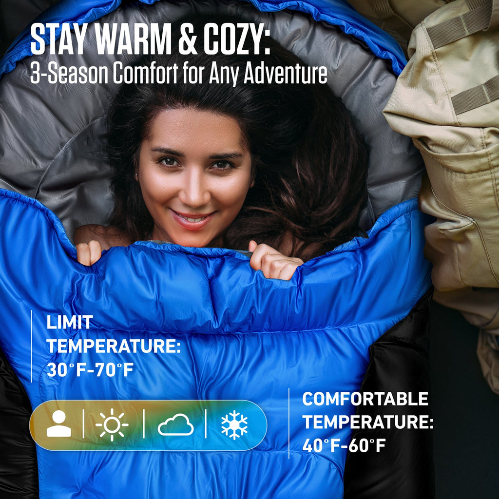 Clear Water Trading Co. — XXL Sleeping Bag for Big & Tall Campers