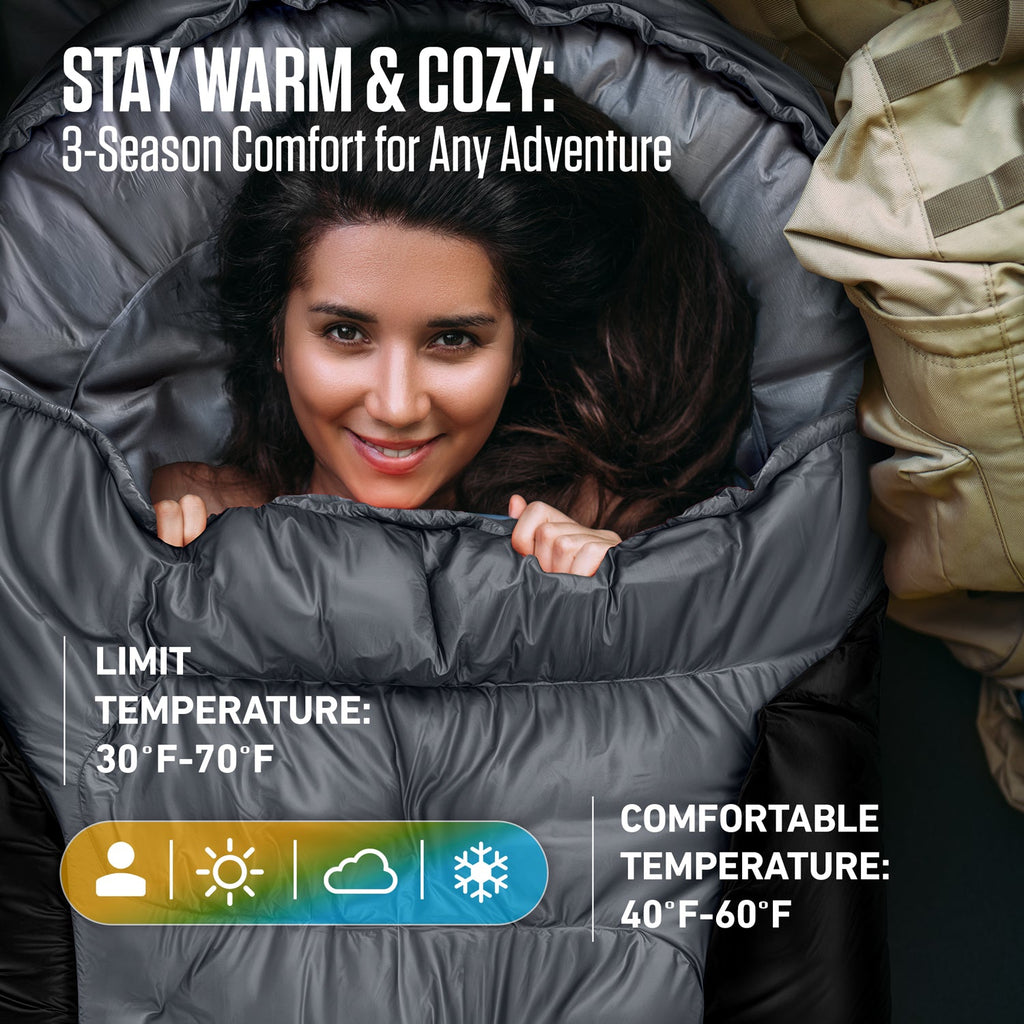 Clear Water Trading Co. — XXL Sleeping Bag for Big & Tall Campers