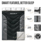 Clear Water Trading Co. — Double Sleeping Bag for Camping & Outdoor Adventure