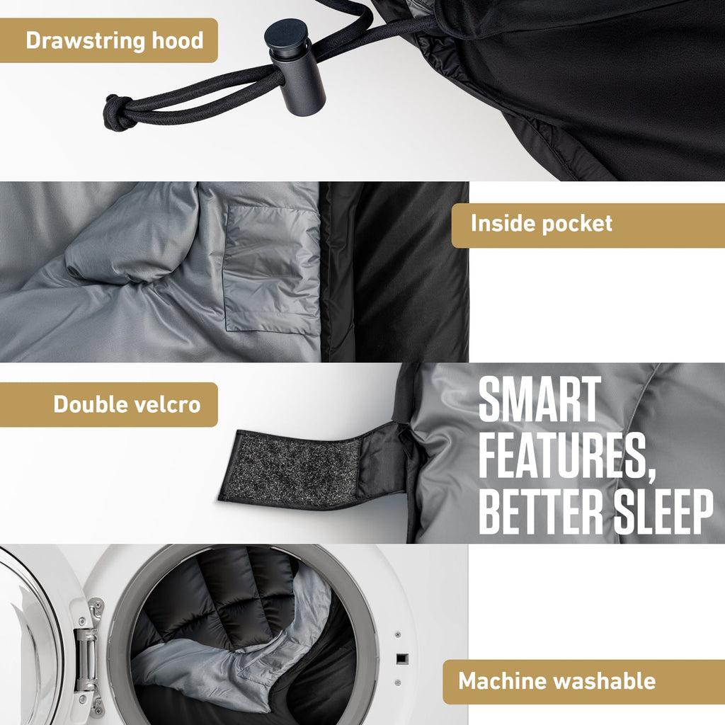 Clear Water Trading Co. — XXL Sleeping Bag for Big & Tall Campers
