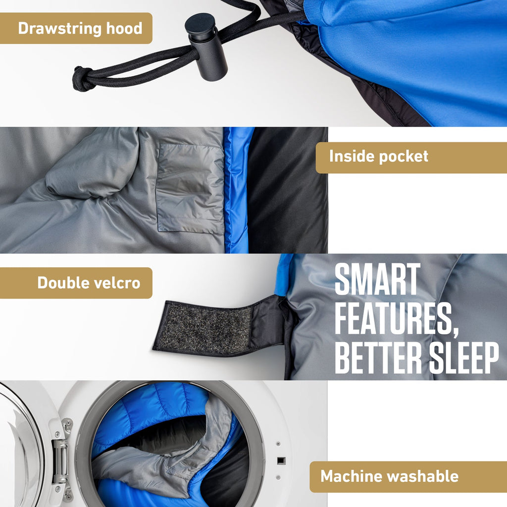 Clear Water Trading Co. — XXL Sleeping Bag for Big & Tall Campers