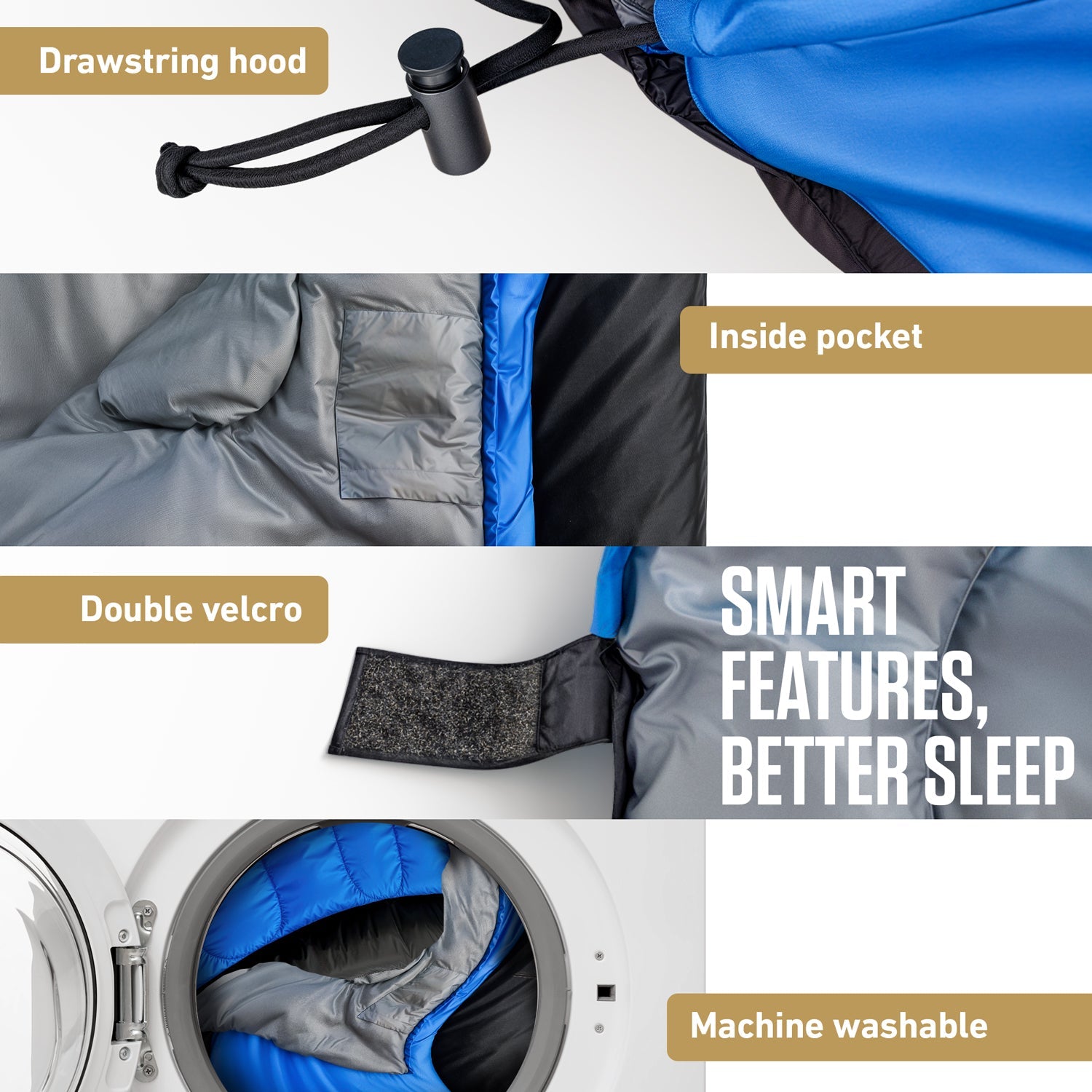 Clear Water Trading Co. — XXL Sleeping Bag for Big & Tall Campers