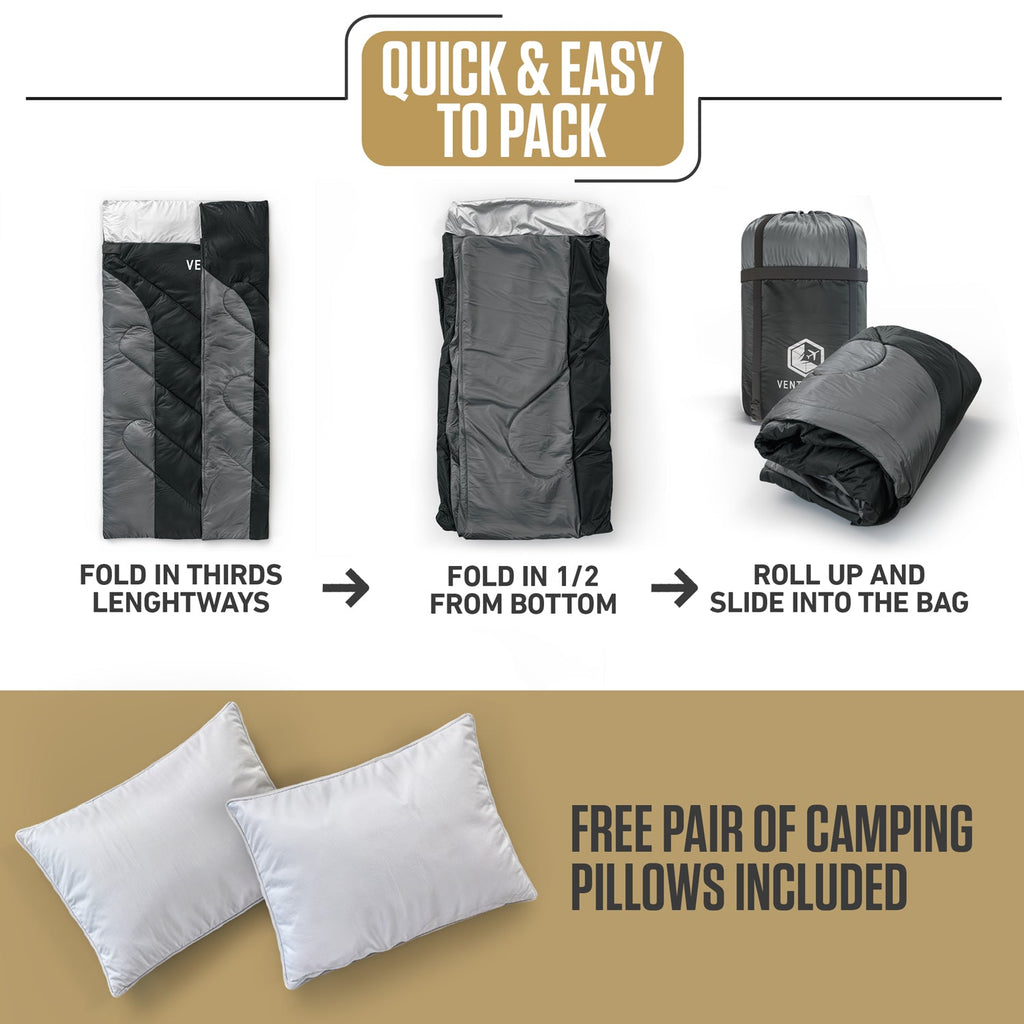 Clear Water Trading Co. — Double Sleeping Bag for Camping & Outdoor Adventure