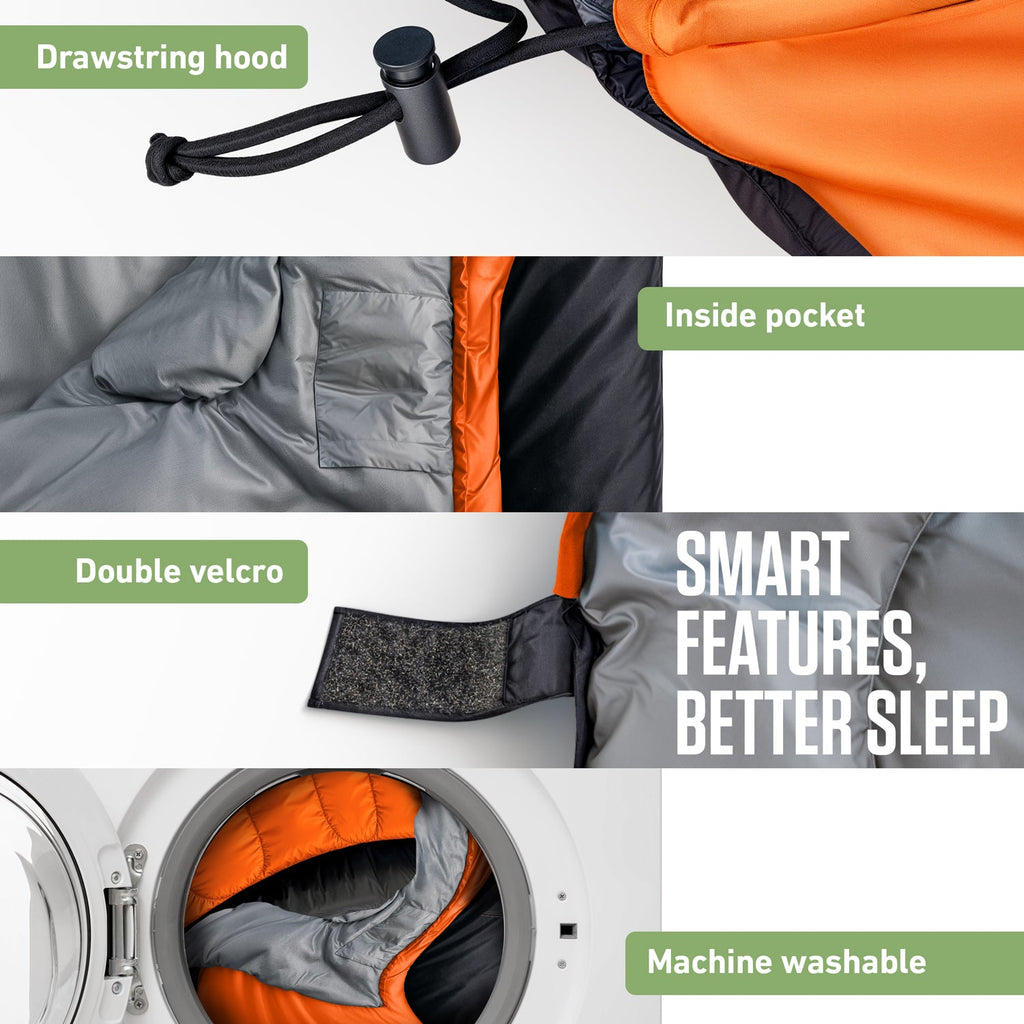 Clear Water Trading Co. — XXL Sleeping Bag for Big & Tall Campers