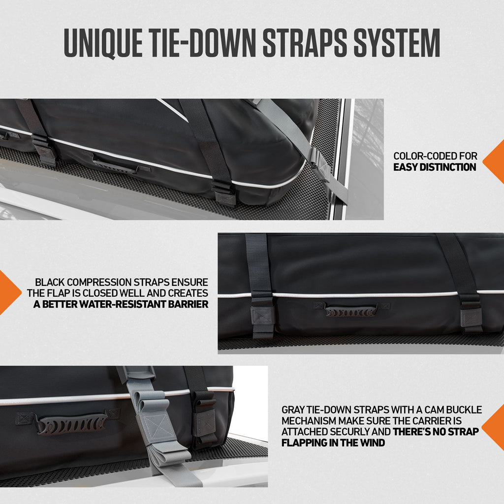 Clear Water Trading Co. — 21 cu ft Waterproof Rooftop Cargo Carrier