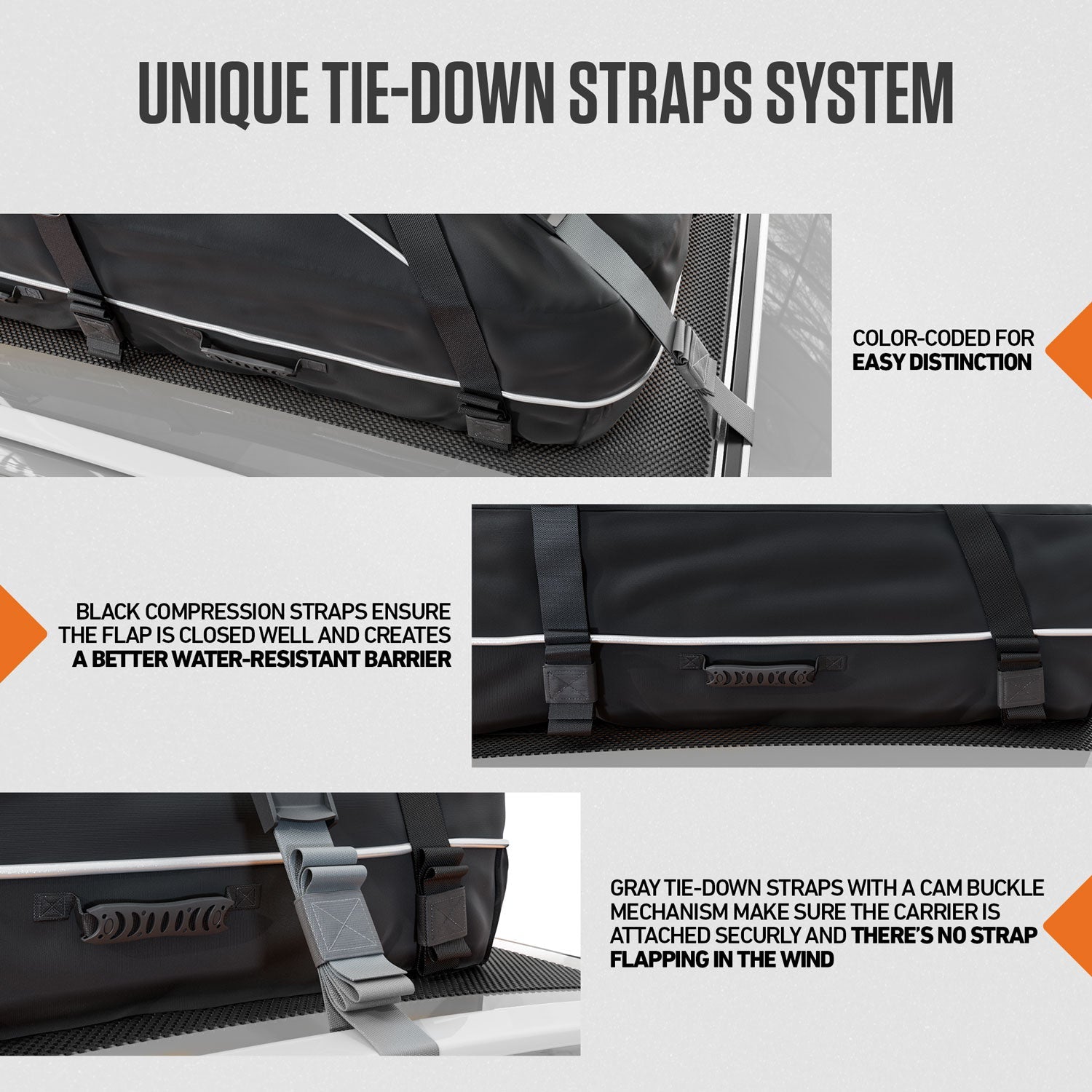 Clear Water Trading Co. — 21 cu ft Waterproof Rooftop Cargo Carrier