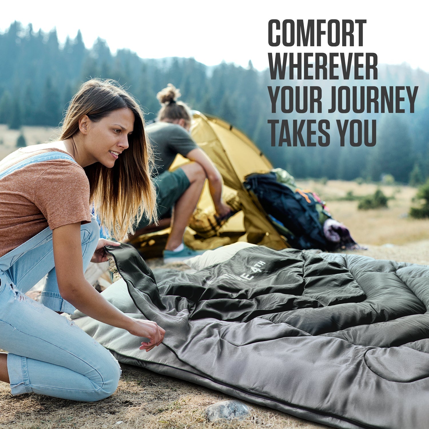 Clear Water Trading Co. — Double Sleeping Bag for Camping & Outdoor Adventure