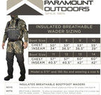 SUMMIT Insulated Breathable Camo Hunting/Fishing Wader 1600g