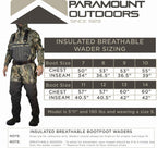 SUMMIT Insulated Breathable Camo Hunting/Fishing Wader 1600g