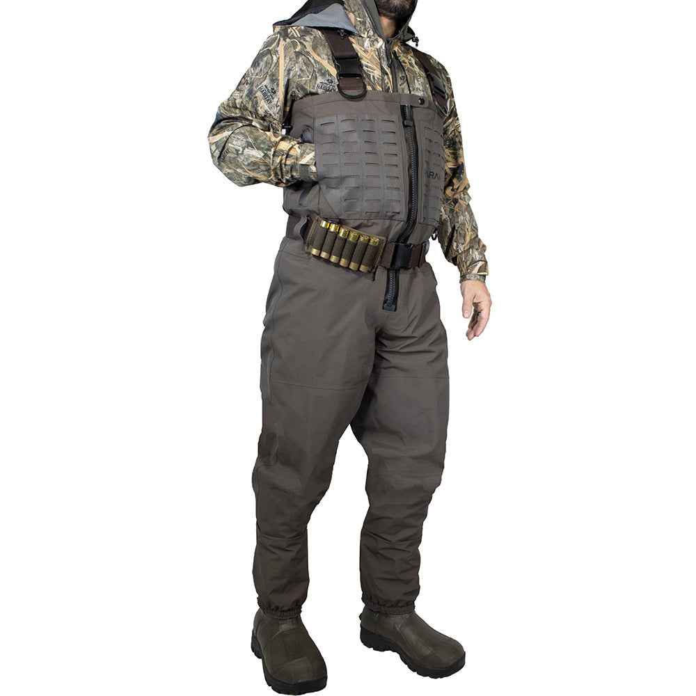 PINNACLE Zippered Breathable Camo Hunting/Fishing Wader 1200g