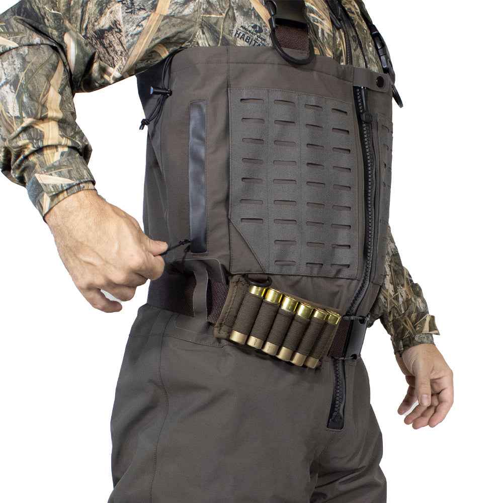 PINNACLE Zippered Breathable Camo Hunting/Fishing Wader 1200g