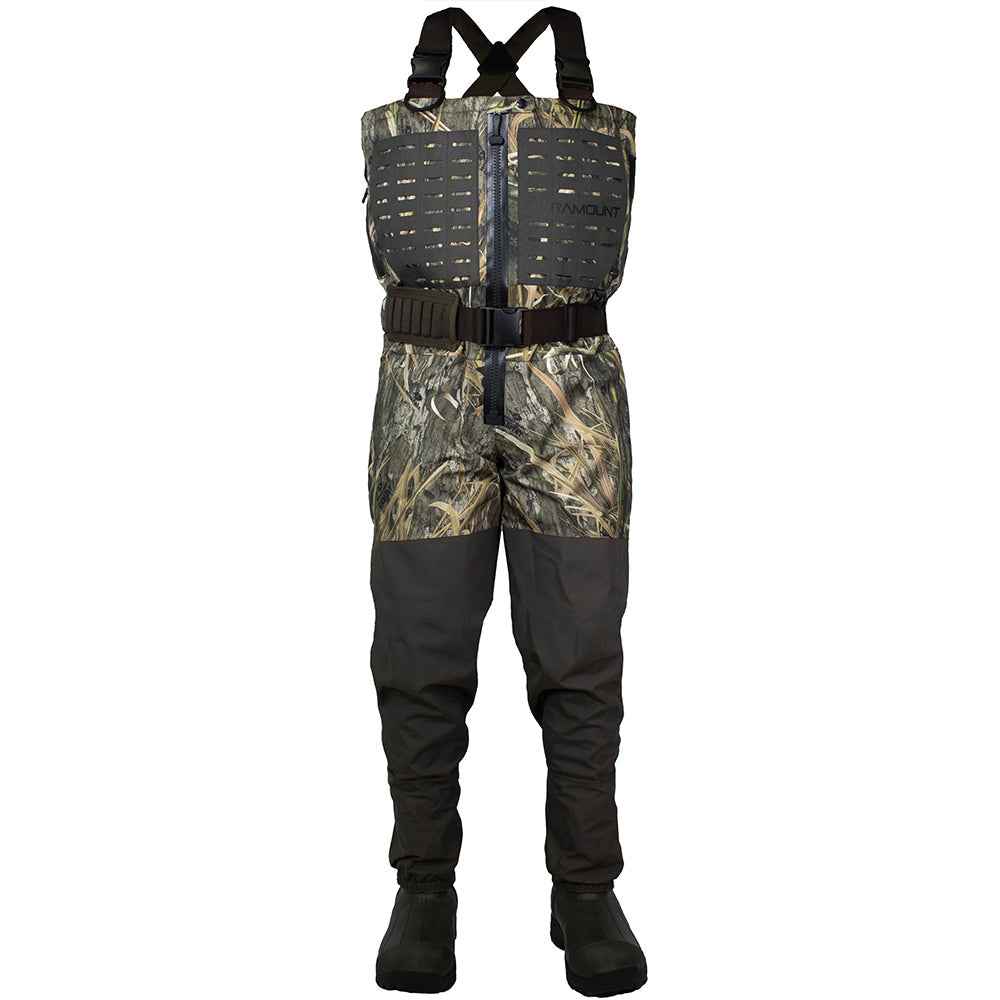 PINNACLE Zippered Breathable Camo Hunting/Fishing Wader 1200g